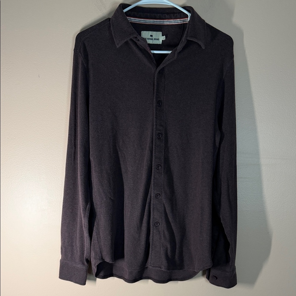 The Normal Brand Heather Plum Casual Shirt